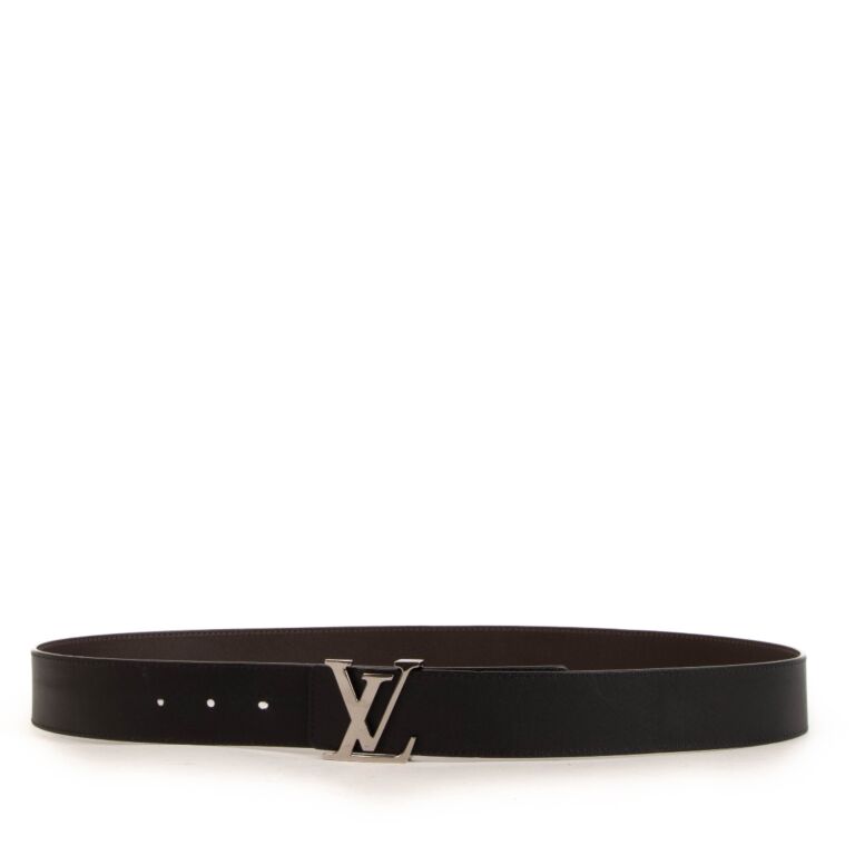 Louis Vuitton Reversible Brown and Black Initial Belt size 100 Labellov Buy and Sell Authentic Luxury