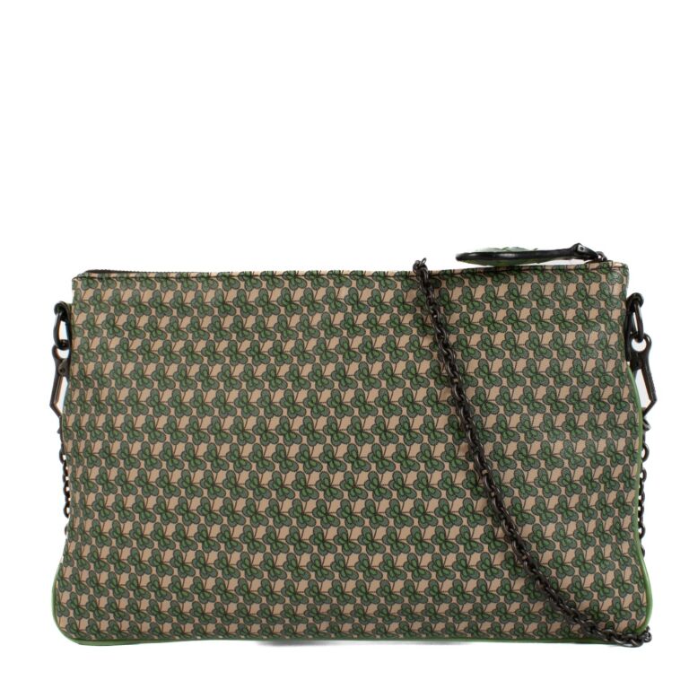 Bottega Veneta Multicolor Butterfly Print Chain Pouch Labellov Buy and Sell Authentic Luxury
