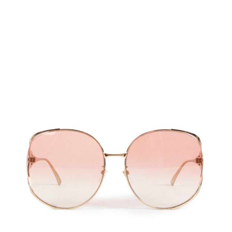 Gucci pink sale oversized sunglasses