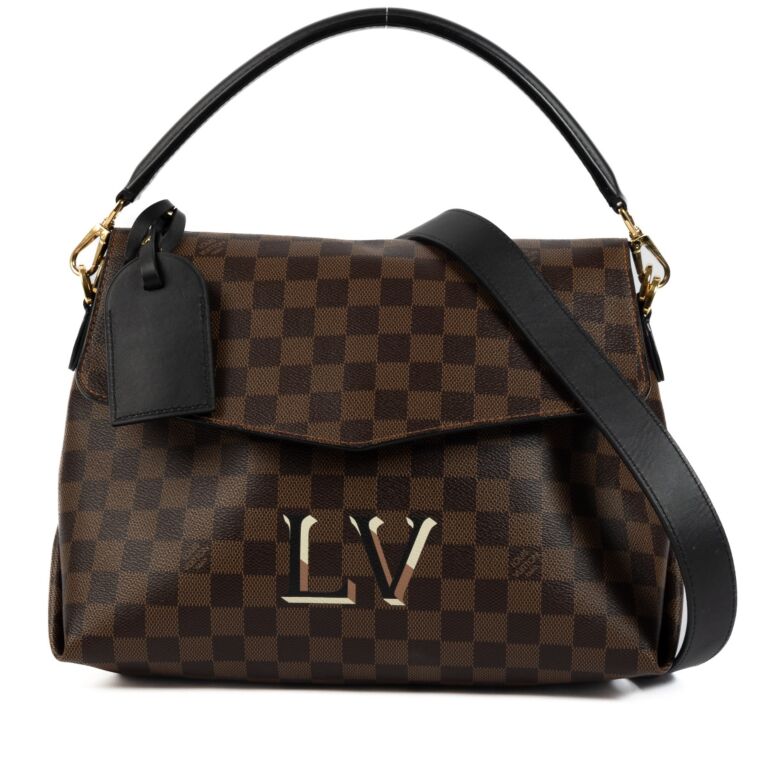 Louis Vuitton Beaubourg MM Damier Ebene Shoulder Handbag