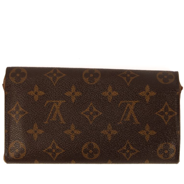 sarah monogram wallet