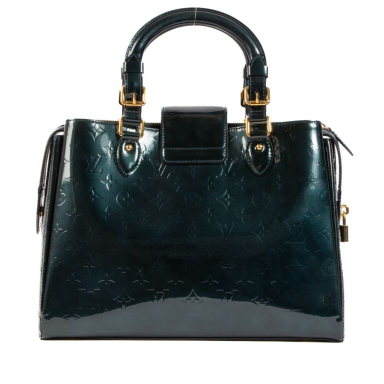 Louis Vuitton ヴェルニ Louis Vuitton Petrol Vernis Melrose Avenue GM Top Handle bag
