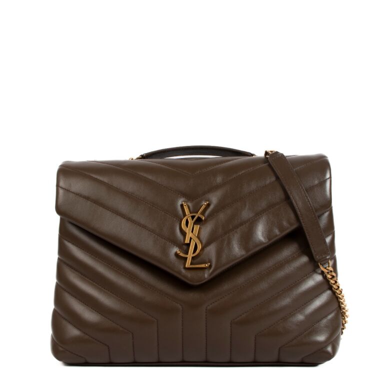 Saint Laurent Medium LouLou Monogram Chain Bag Beige