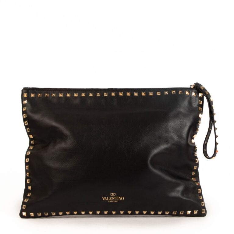 Valentino top black clutch