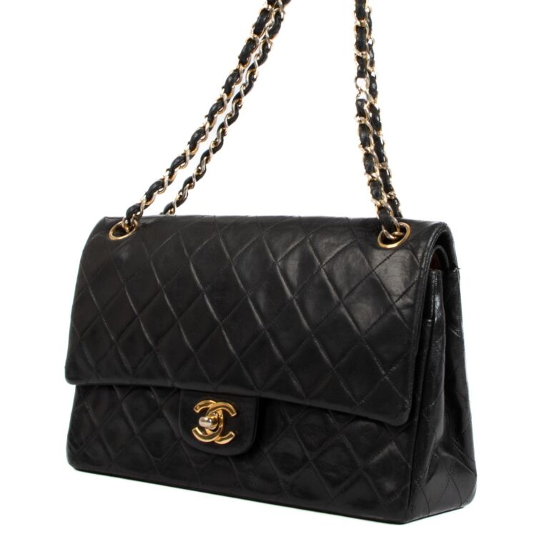 Chanel Black Quilted Leather Medium Westminster Pearl Single Flap Bag Chanel