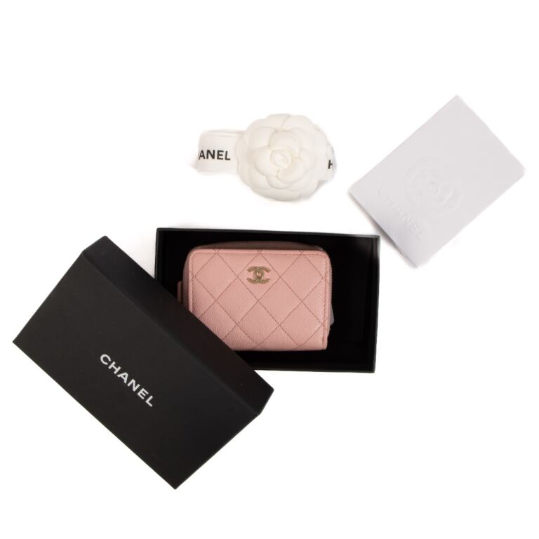 Chanel Pink Caviar Card Holder Wallet ○ Labellov ○ Buy and Sell Authentic  Luxury
