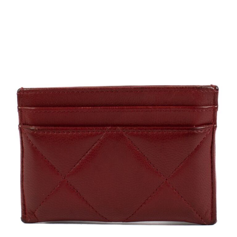 カードケース・名刺入れ Chanel Classic Card Holder Grained Calfskin & Gold Red Card Holders - Small Leather Goods — Fashion | CHANEL