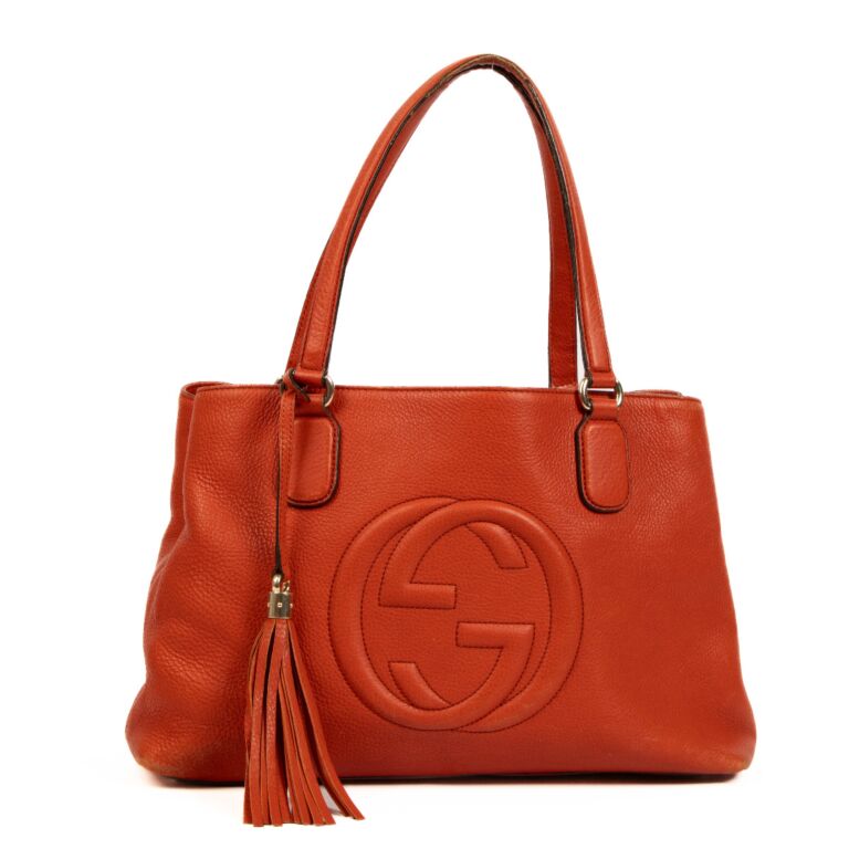 Gucci red tote bag on sale