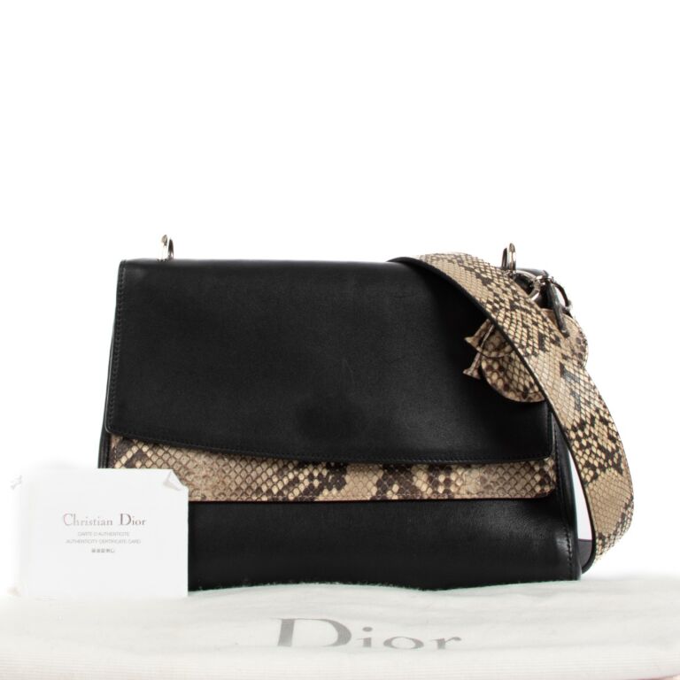 Lady Dior Clutch Bag in Python