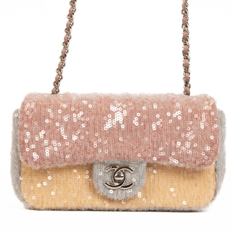 Chanel pink hot sale sequin bag