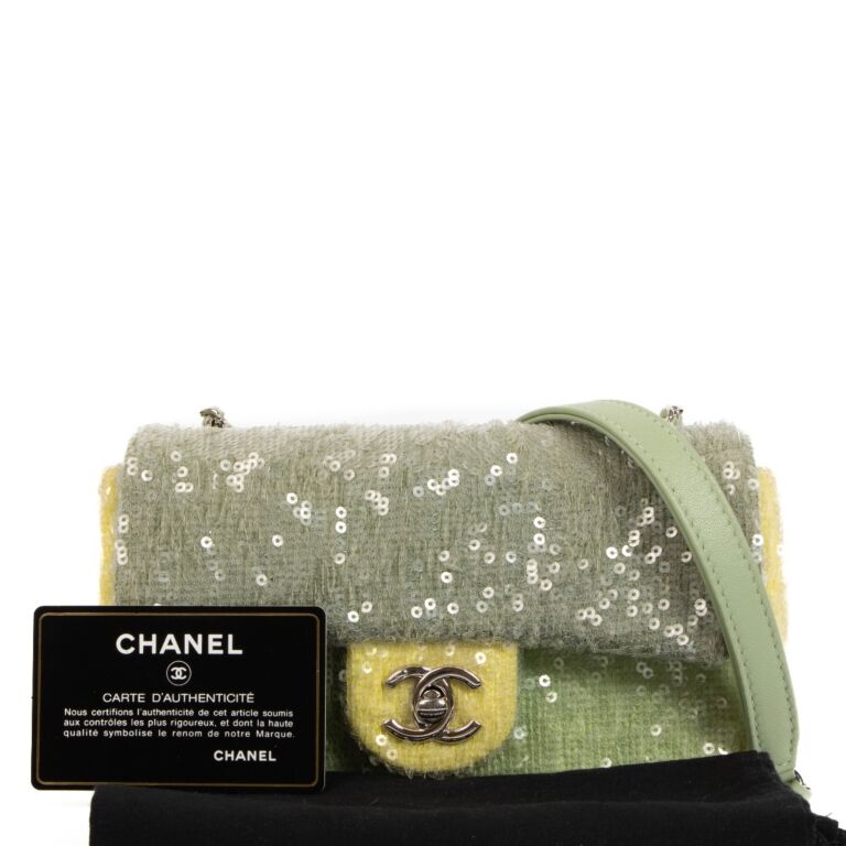 Chanel 18S Waterfall Sequin Mini Classic Bag ○ Labellov ○ Buy