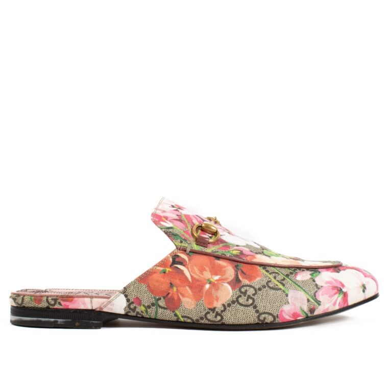 Gucci princetown sales gg blooms slipper