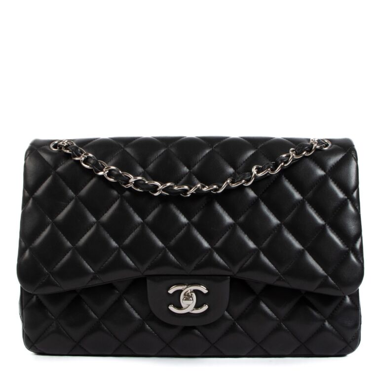 Chanel Chanel 8.5 Classic Flap Black Quilted Lambskin Leather