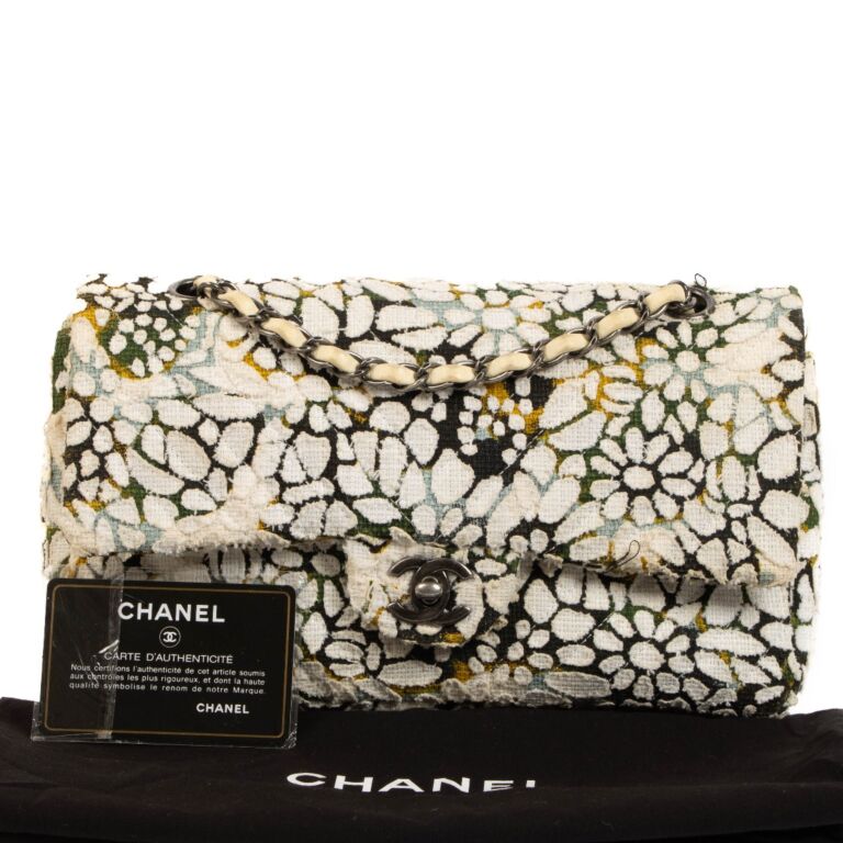 Chanel Floral Tweed Classic Flap Bag ○ Labellov ○ Buy and