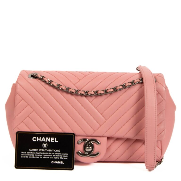 Chanel Pink Lambskin Small CC Crossing Flap Bag ○ Labellov ○ Buy