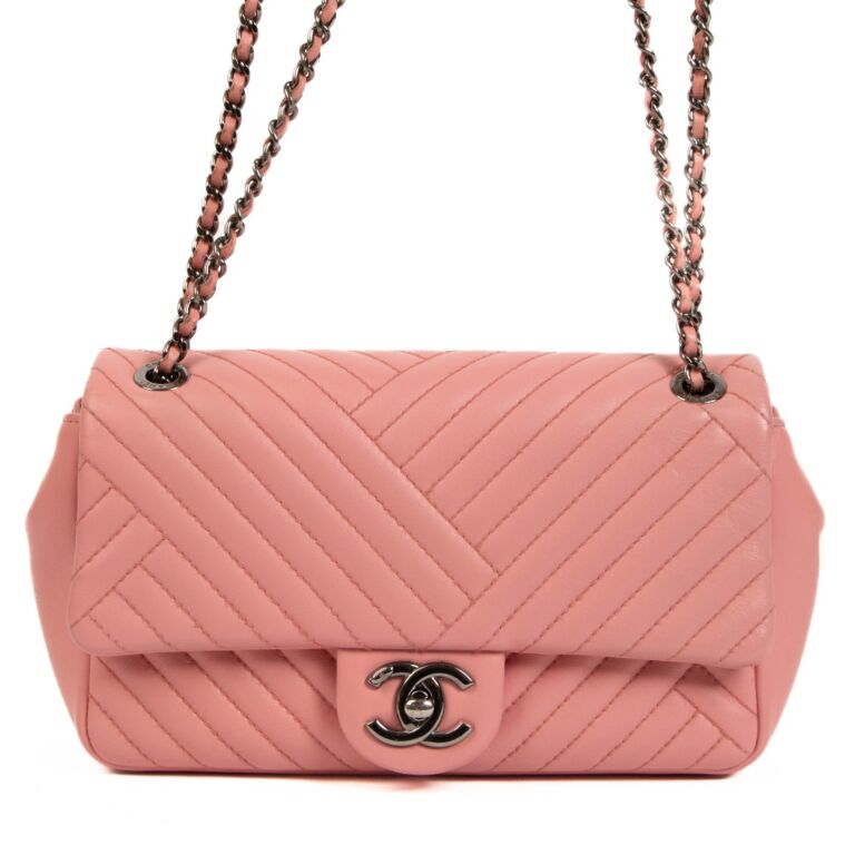 Chanel Pink Lambskin Small CC Crossing Flap Bag ○ Labellov ○ Buy