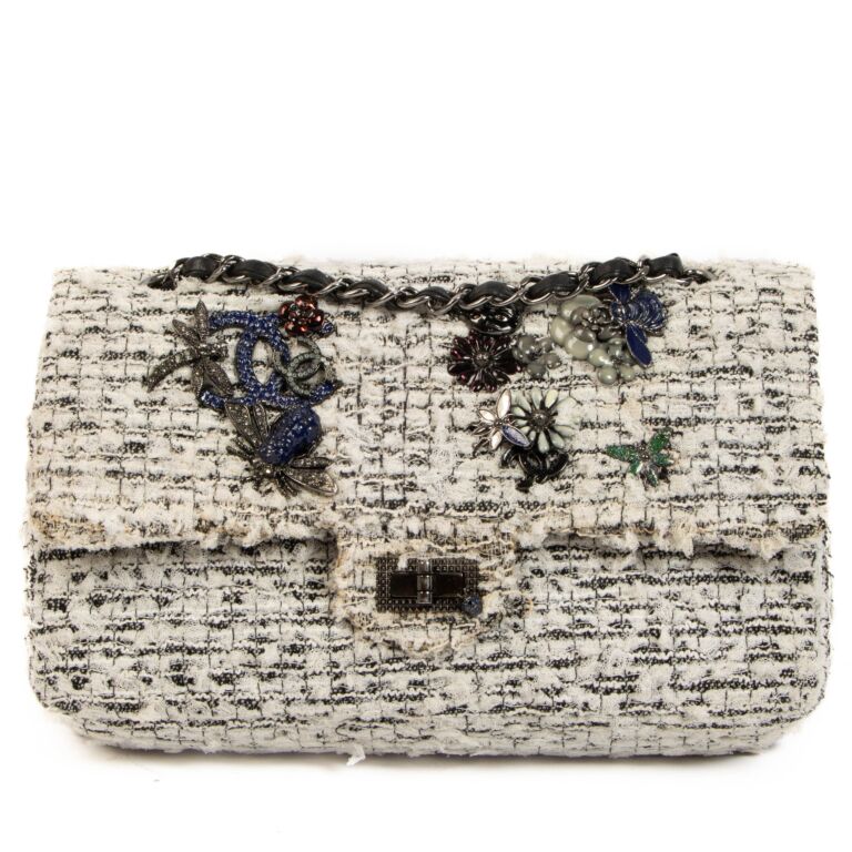 Chanel Garden Party Tweed 2.55 Bag Labellov Buy and Sell