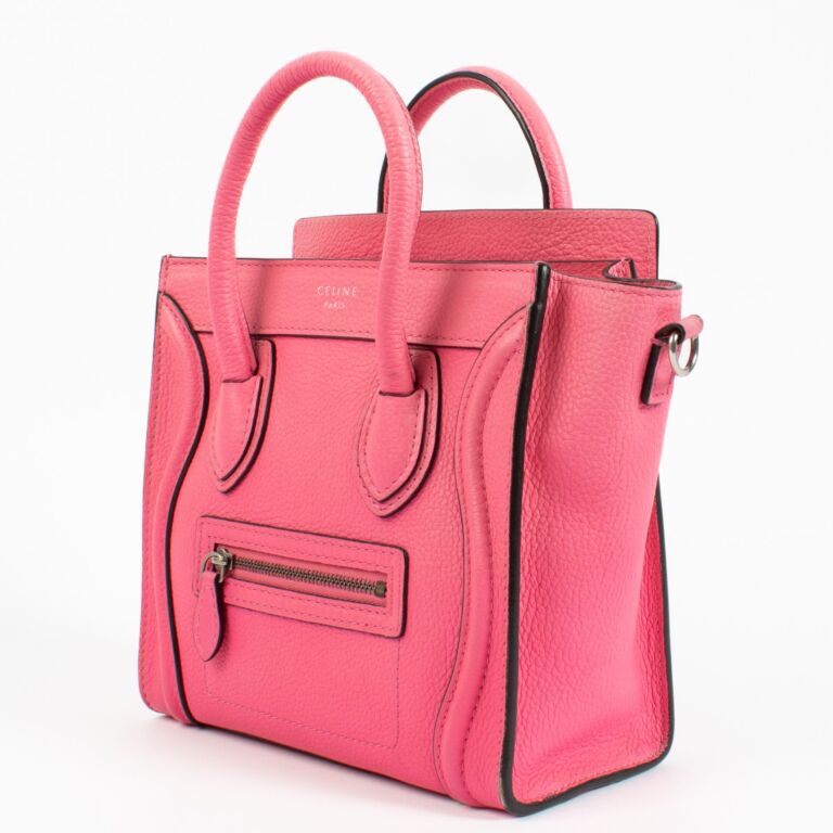Celine Pink Luggage Nano Top Handle ○ Labellov ○ Buy and
