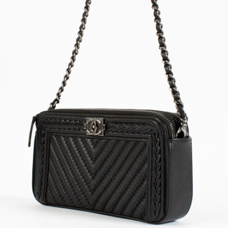 CHANEL ブラック ナイロン キーホルダー CHANEL ブラック ナイロン キーホルダー