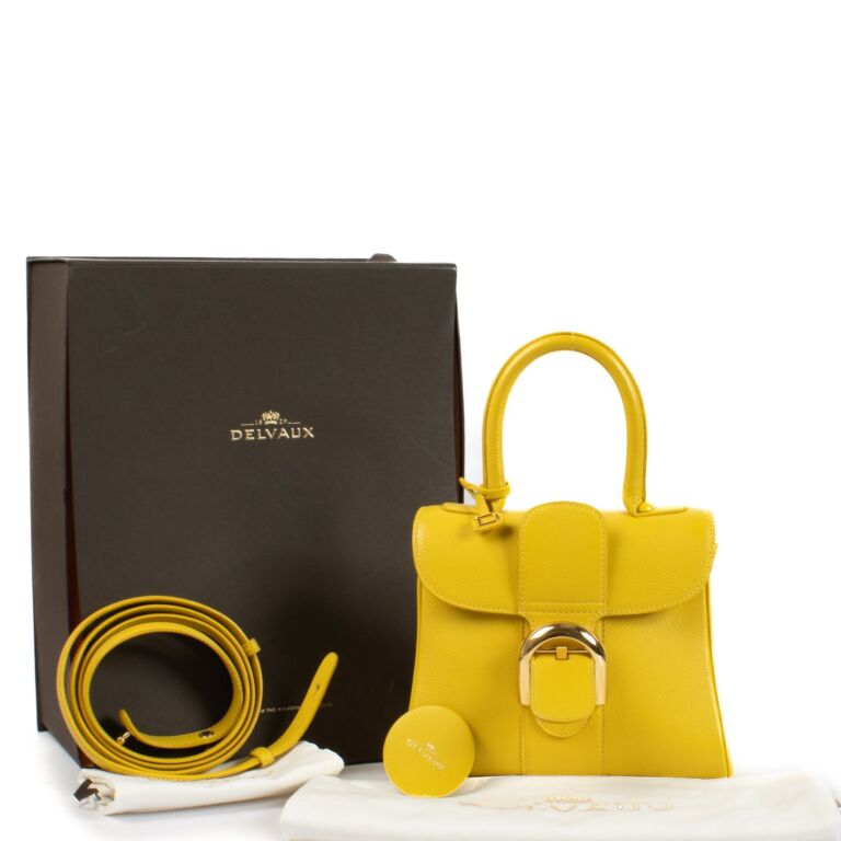Delvaux Mimosa Yellow Sellier Brillant Mini Bag ○ Labellov