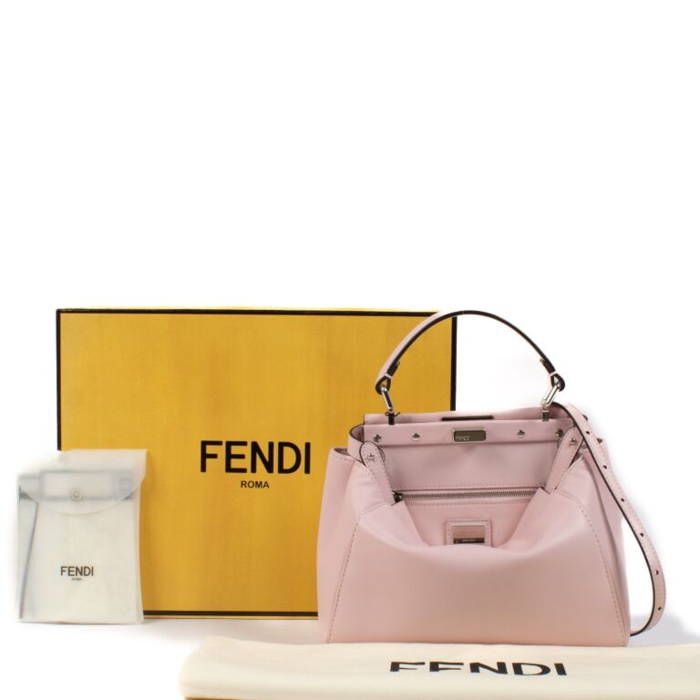 Fendi Pink Nappa Mini Peekaboo Bag ○ Labellov ○ Buy and