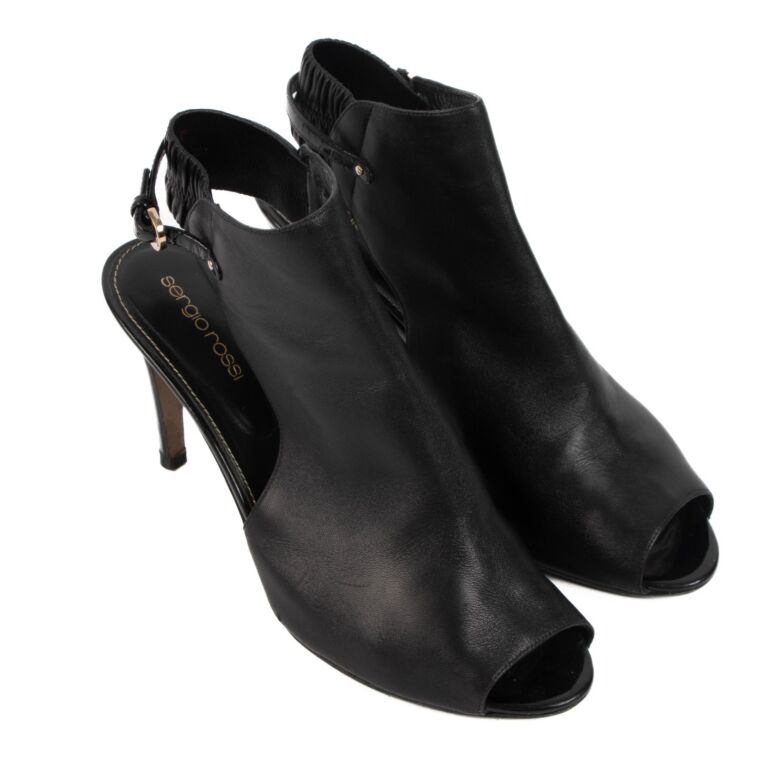 Sergio rossi black heels store