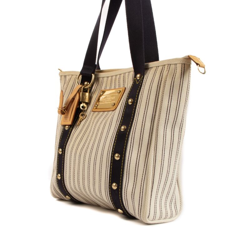 louis vuitton striped bag