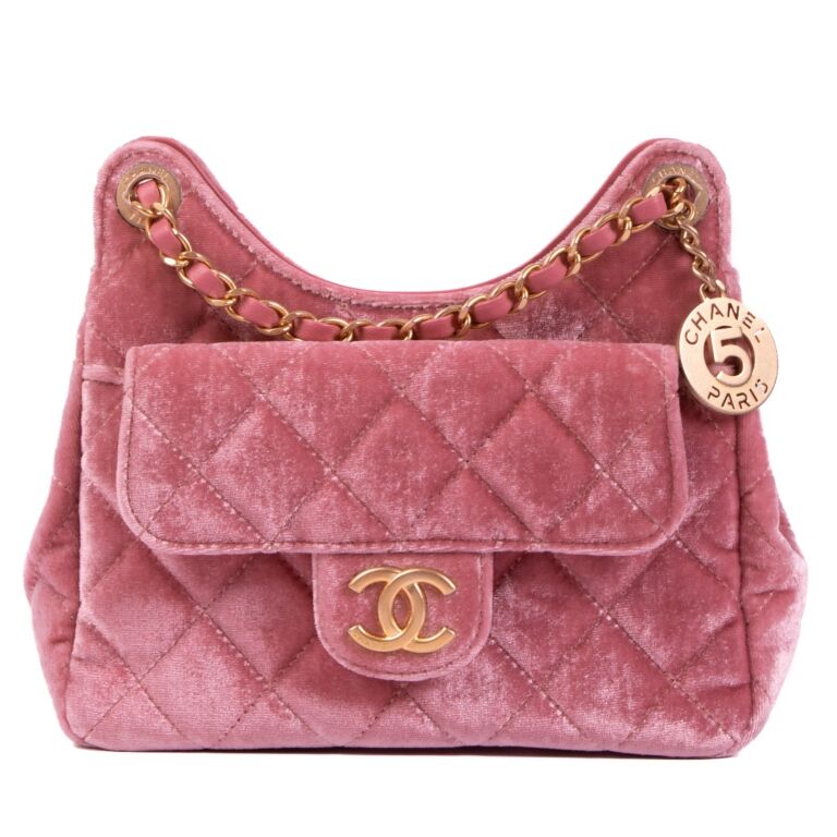 Chanel Pink Velvet Small Hobo Bag Labellov Buy and Sell