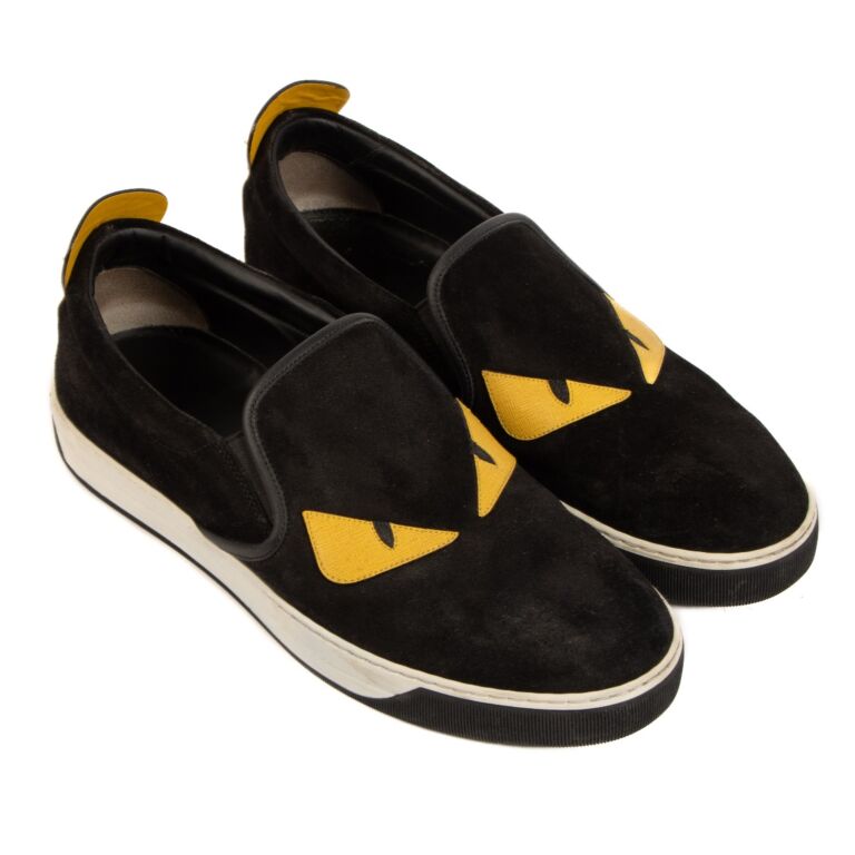 Fendi monster slip on sneakers deals