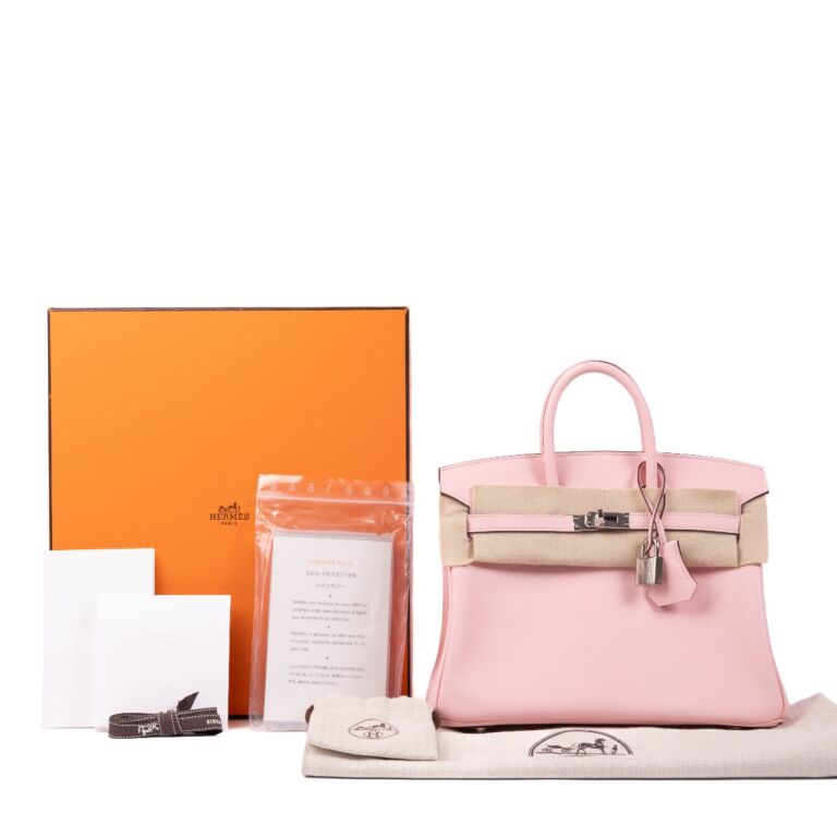 Herm s 2021 Birkin 25 Rose Sakura Swift Labellov Buy and