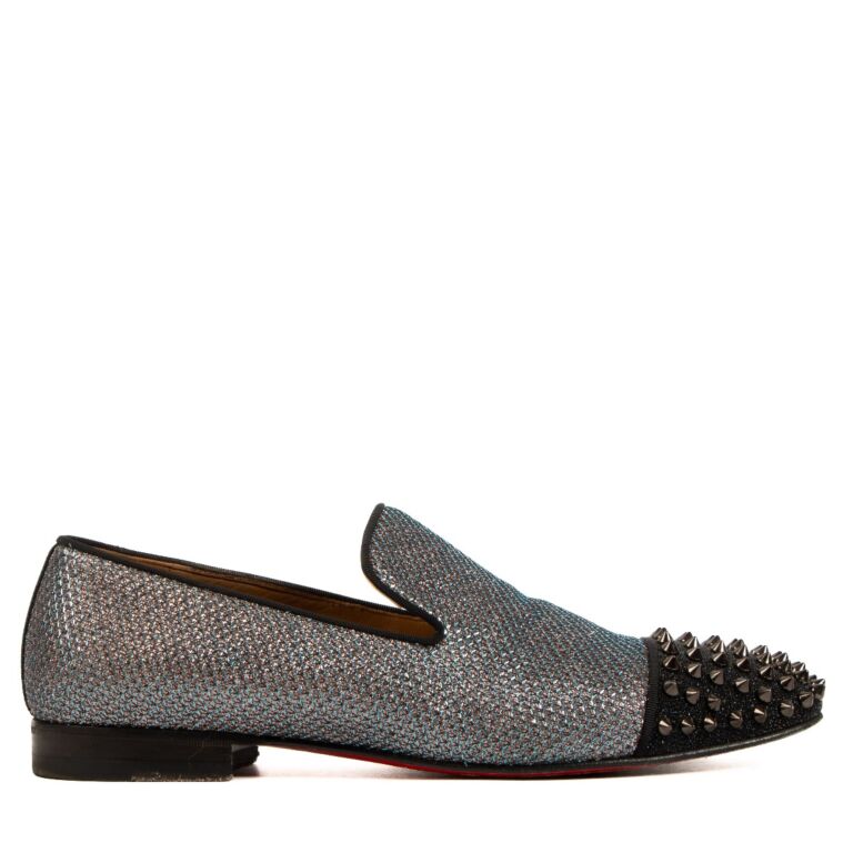 Christian louboutin studded loafers clearance