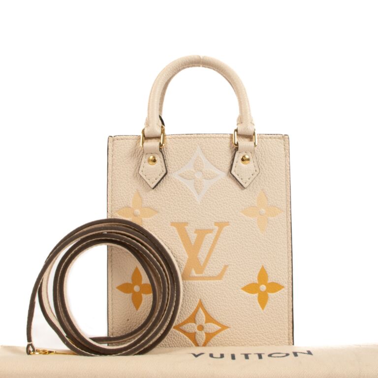 Louis Vuitton Petit Sac Plat Beige Sunrise Crossbody Bag