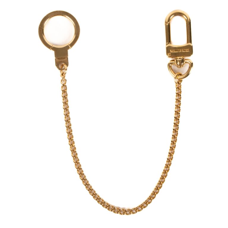 Louis Vuitton Pochette Extender Key Ring Chain Gold