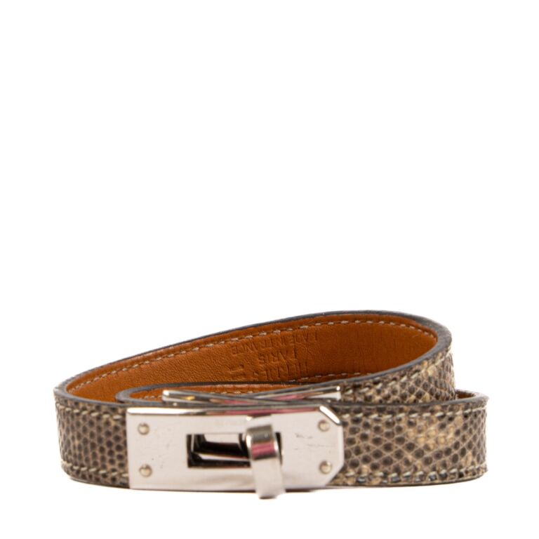 Hermes lizard outlet bracelet