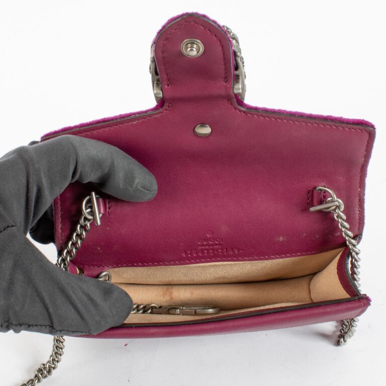 Gucci Purple Velvet Crystal Mini Dionysus Bag ○ Labellov ○ Buy