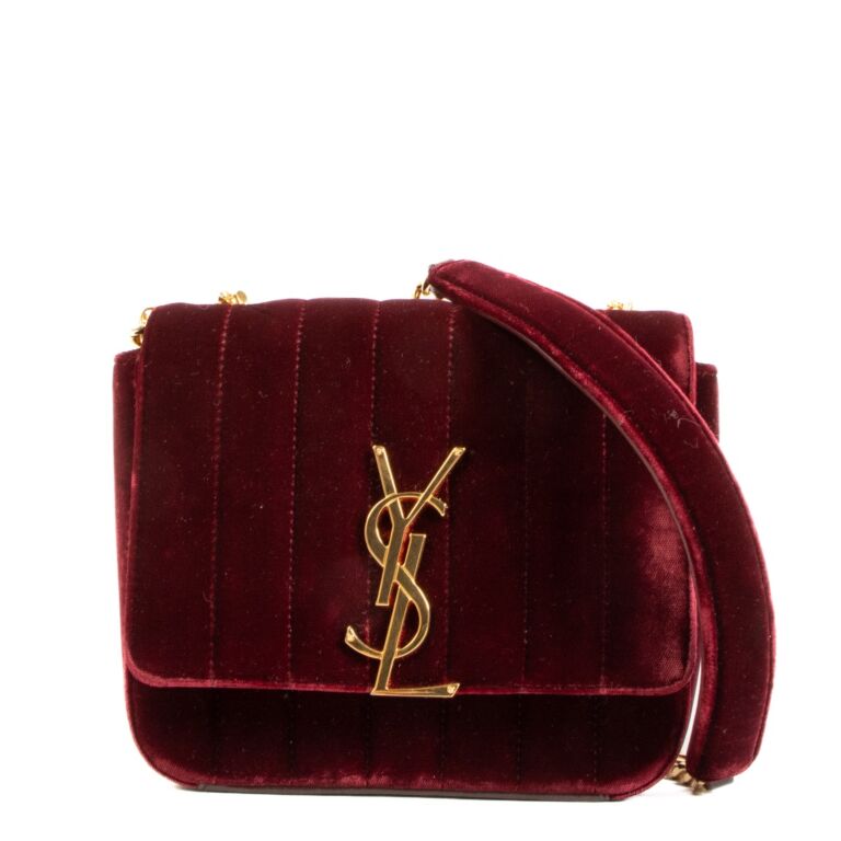 Yves Saint Laurent Burgundy Shoulder bag Labellov Buy and Sell Authentic Luxury