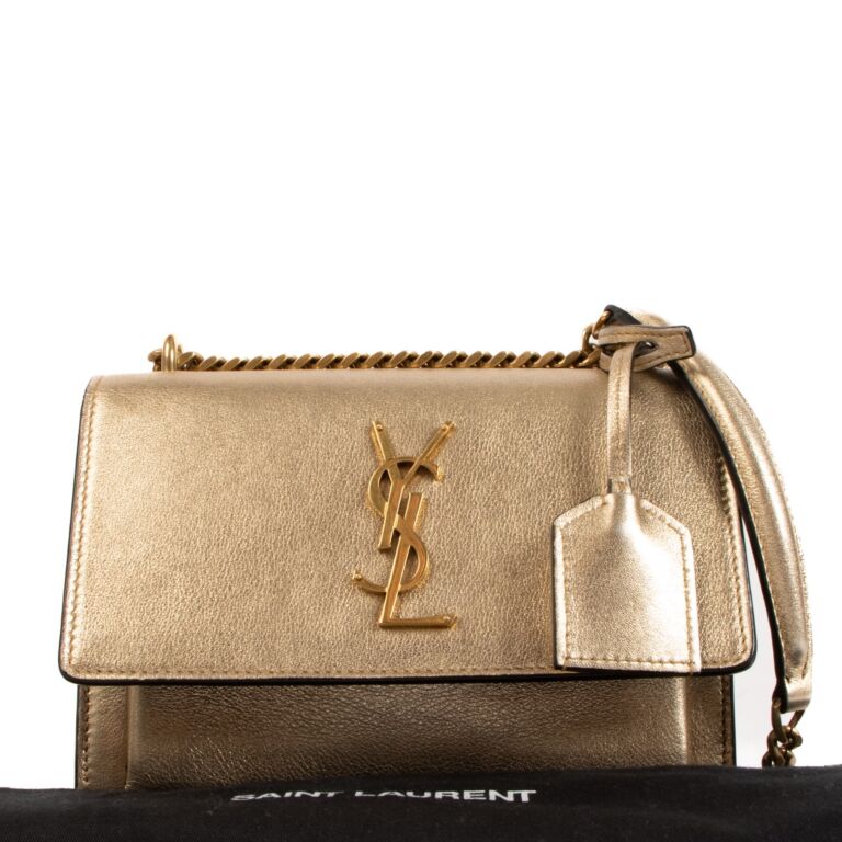 Saint laurent gold bag deals