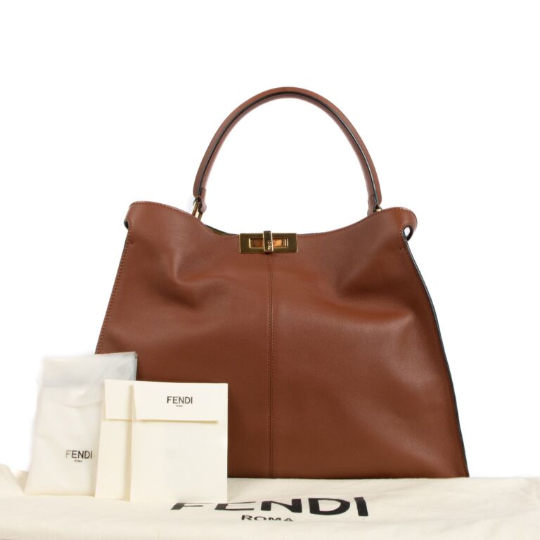 Fendi Peekaboo Camel X-Lite Medium Handbag ○ Labellov ○ Buy and Sell  Authentic Luxury