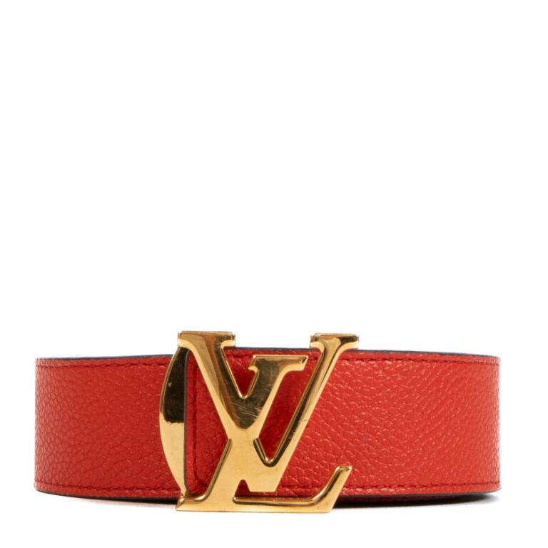 Authentic Louis Vuitton Red & Logo Reversible