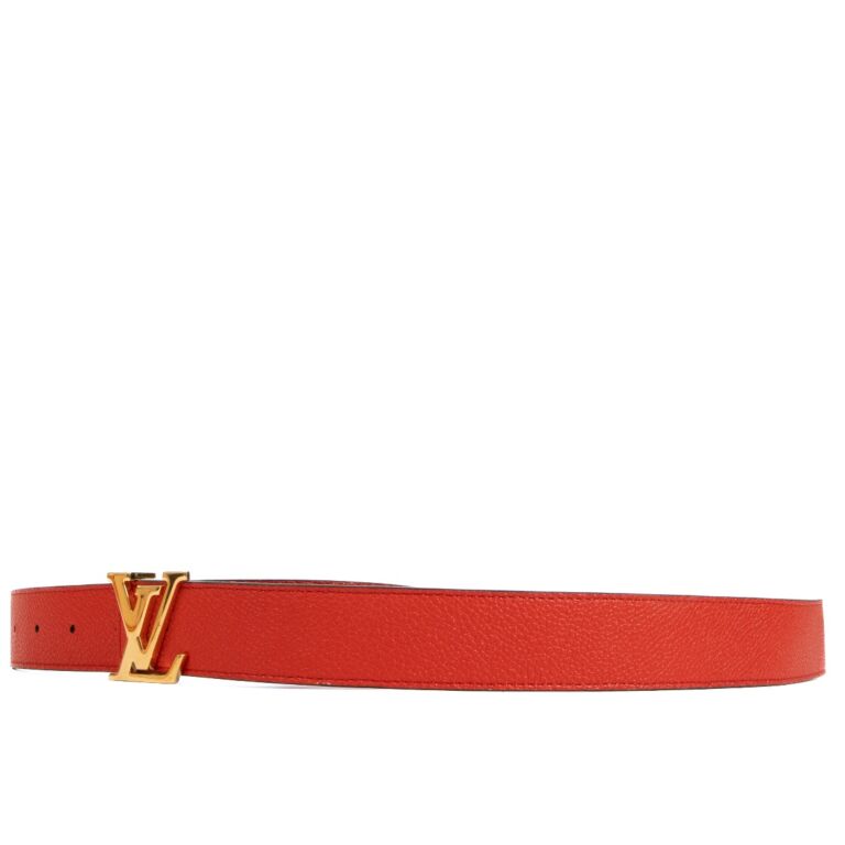 Louis vuitton red belt women's store