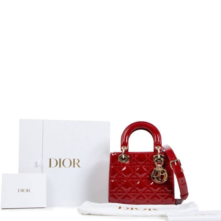 Lady dior bag deals cherry red