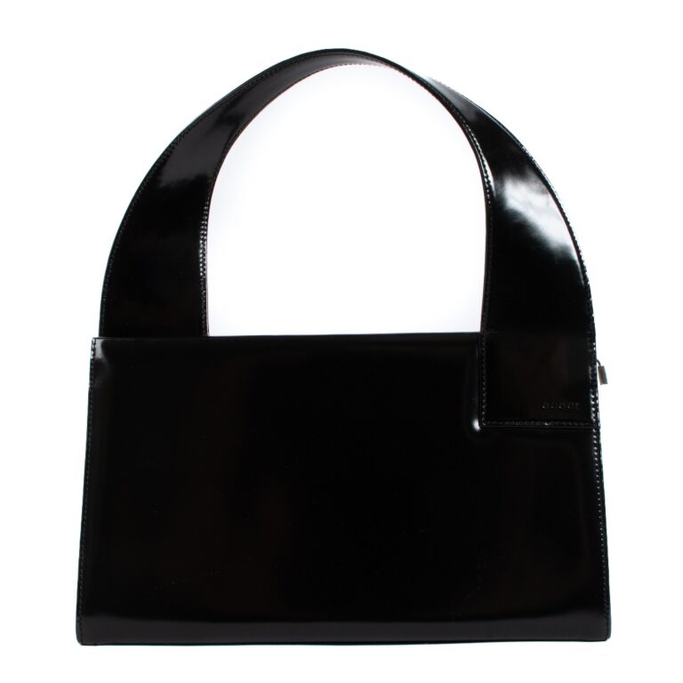 店舗良い Polished Black Ford Tom by Gucci Leather Bag Shoulder Bag