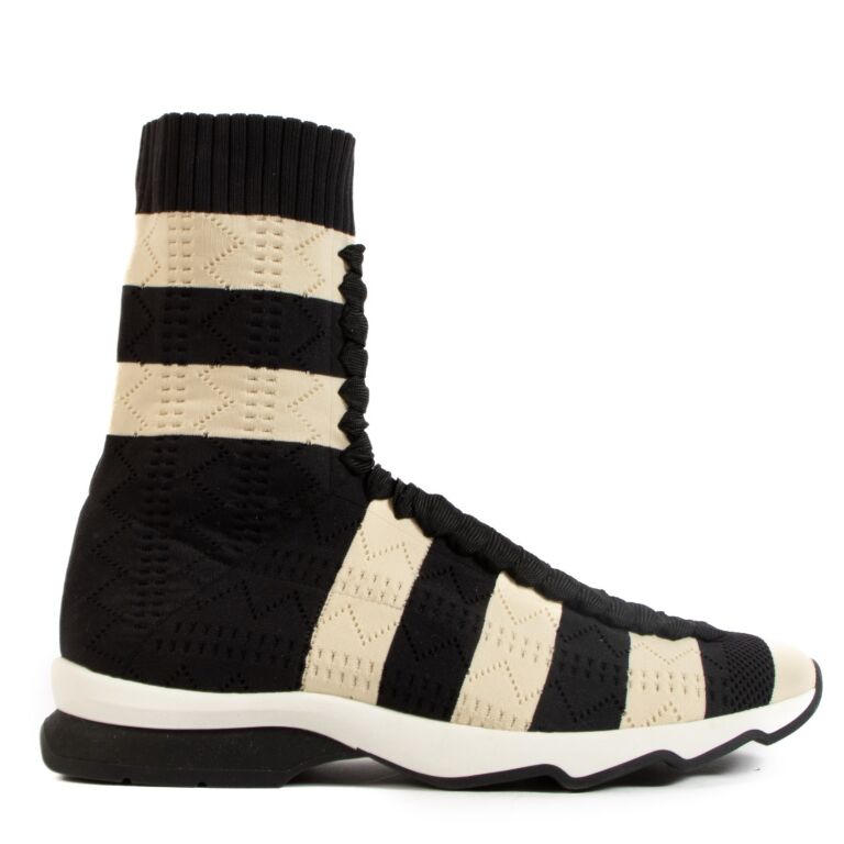 Fendi Kids Knit Logo Sock Sneakers | Harrods AE