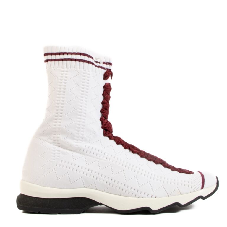 Fendi knit sock sneakers top