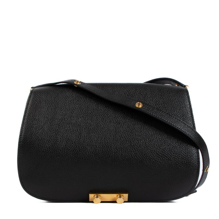 Marni Black Leather Saddle Bag Labellov Buy and Sell Authentic Luxury