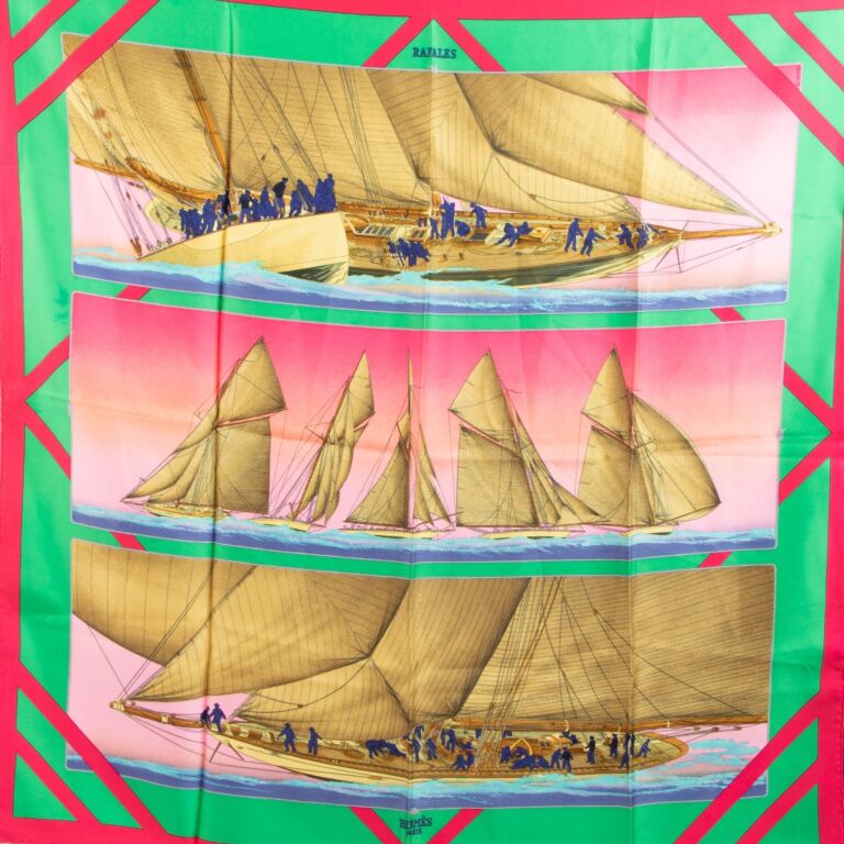 Hermès Rafales Carré 90 Silk Scarf ○ Labellov ○ Buy and Sell