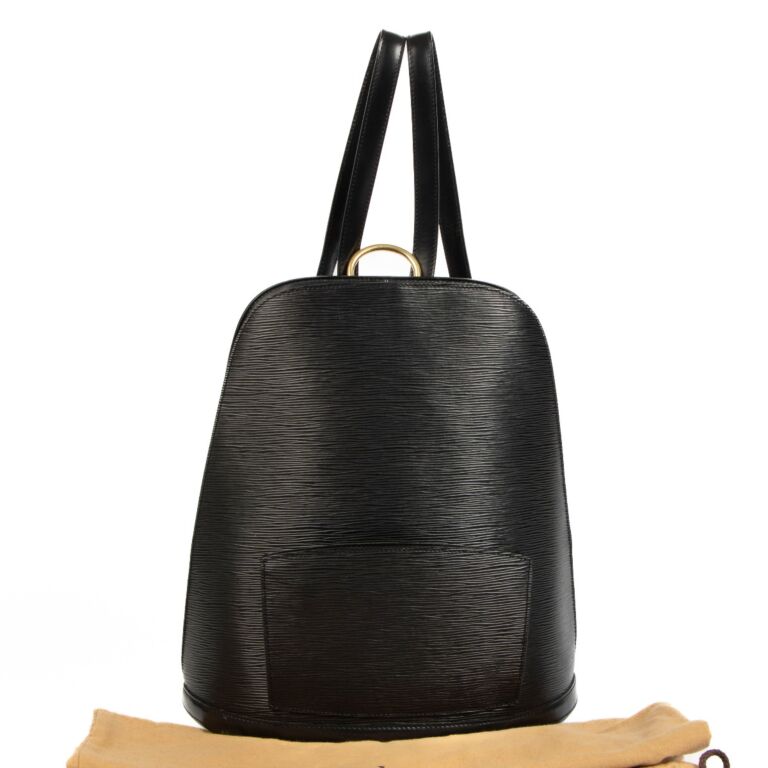 Louis Vuitton Black Epi Leather Goblin Backpack Labellov Buy