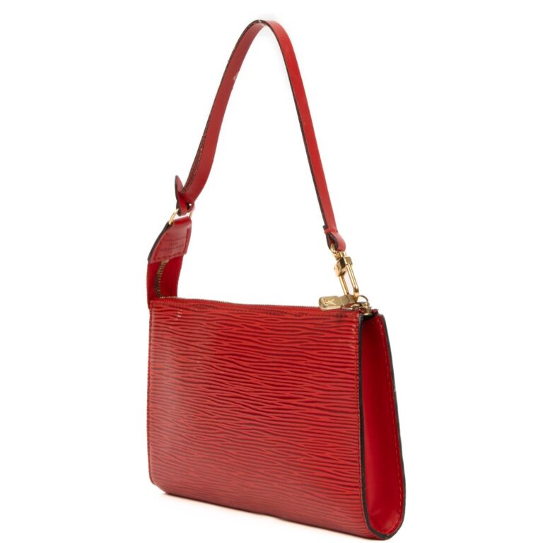 Louis Vuitton Red Epi Pochette Accessoires ○ Labellov ○ Buy and