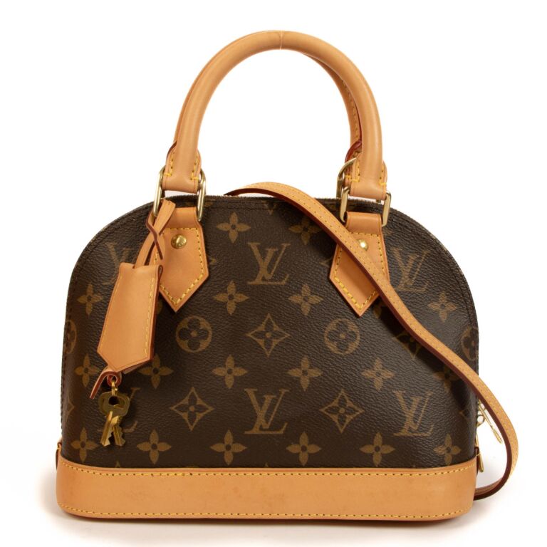 Preloved Louis Vuitton Alma BB Monogram Handbag with Crossbody