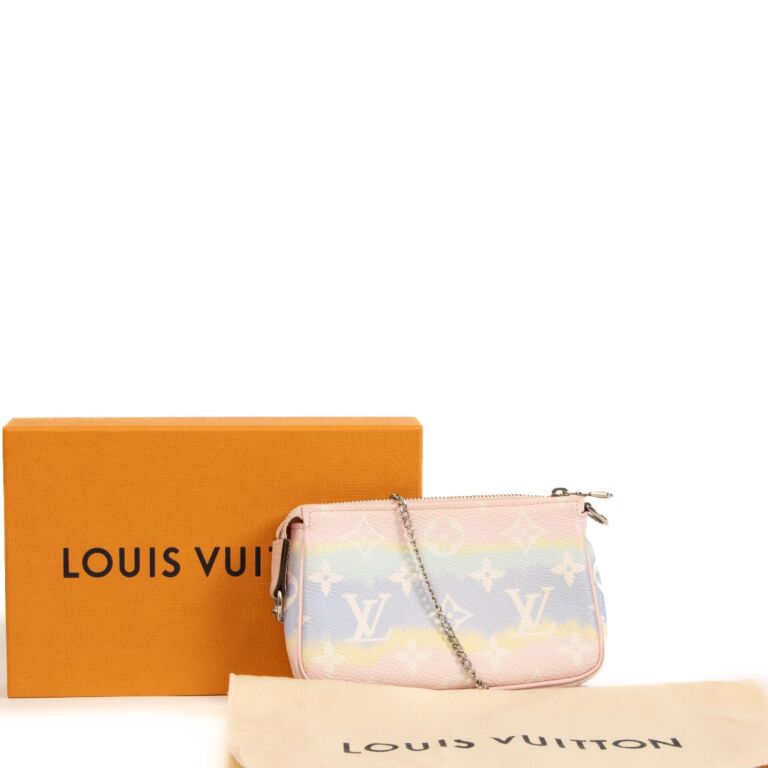 Louis Vuitton Mini Pochette Accessories LV Escale Pastel in Coated